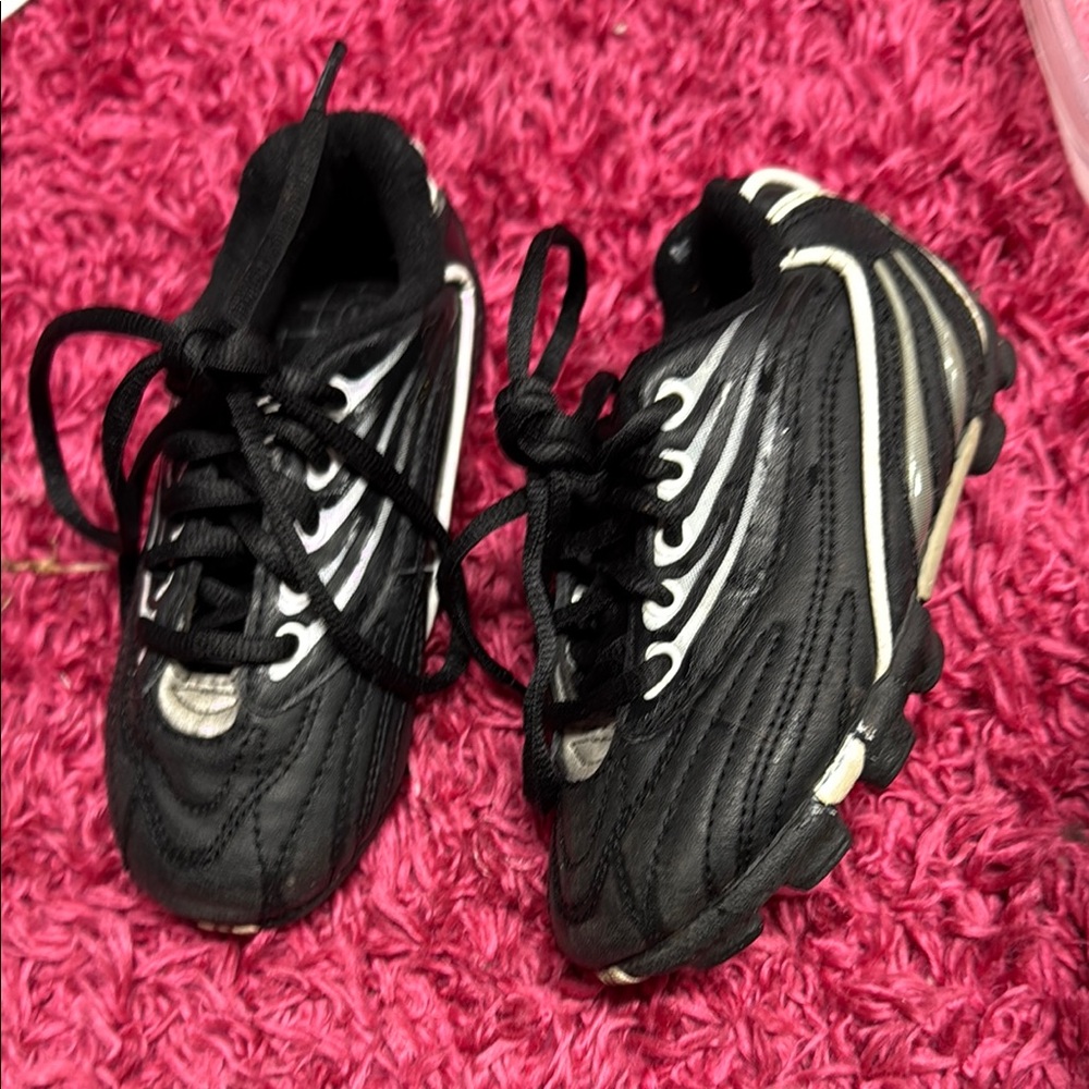 Kids Black and White Athletic Shoes